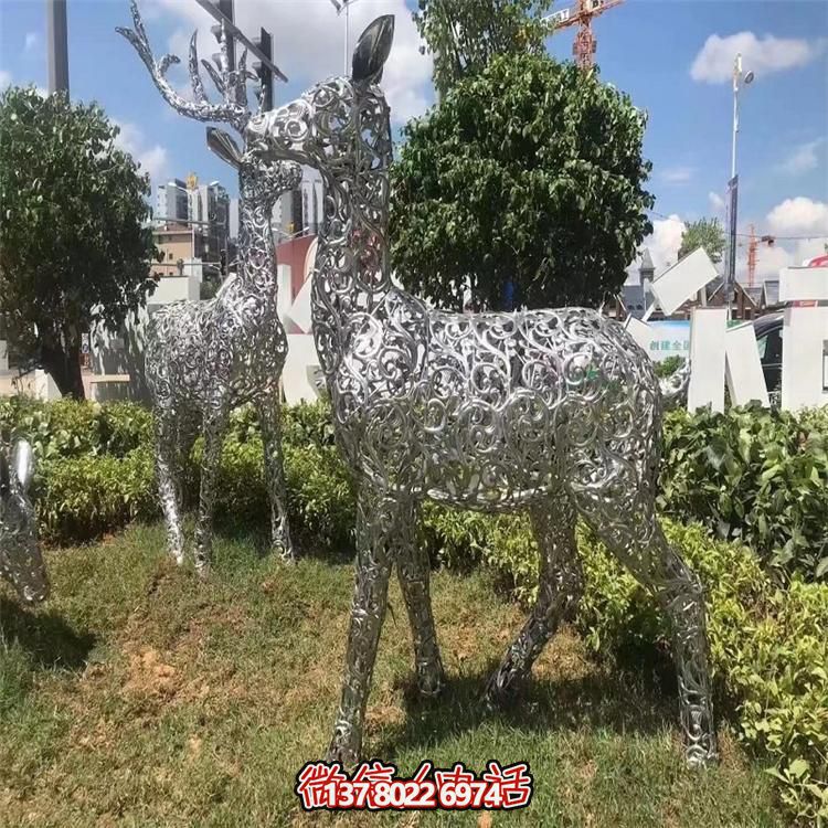 LED梅花鹿雕塑照明，景观照明设计体验