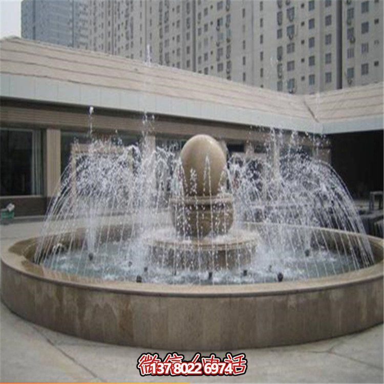 精美中式风水球园林雕塑，提升小区公园喷泉摆放风水气质