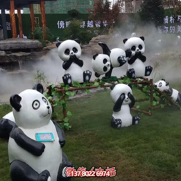 玻璃钢动物乐园卡通雕塑