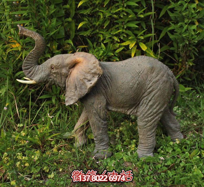 装饰性玻璃钢大象仿真雕塑