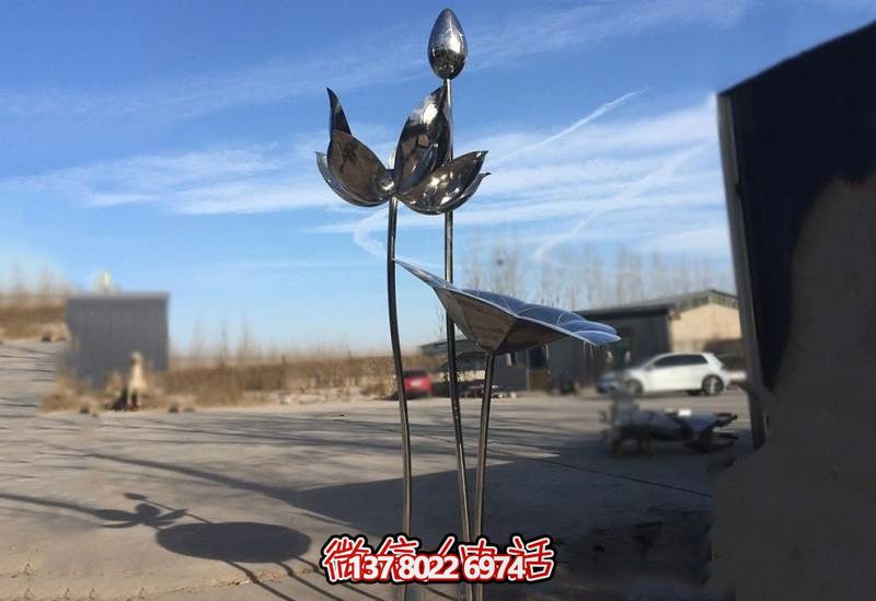 城市荷花不锈钢雕塑 城市荷花不锈钢雕塑
