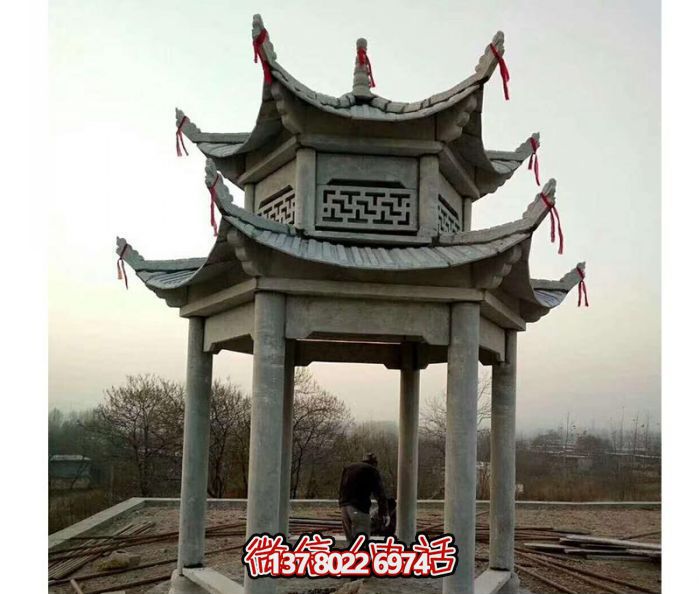 中式风格双层休闲凉亭 中式风格双层休闲凉亭