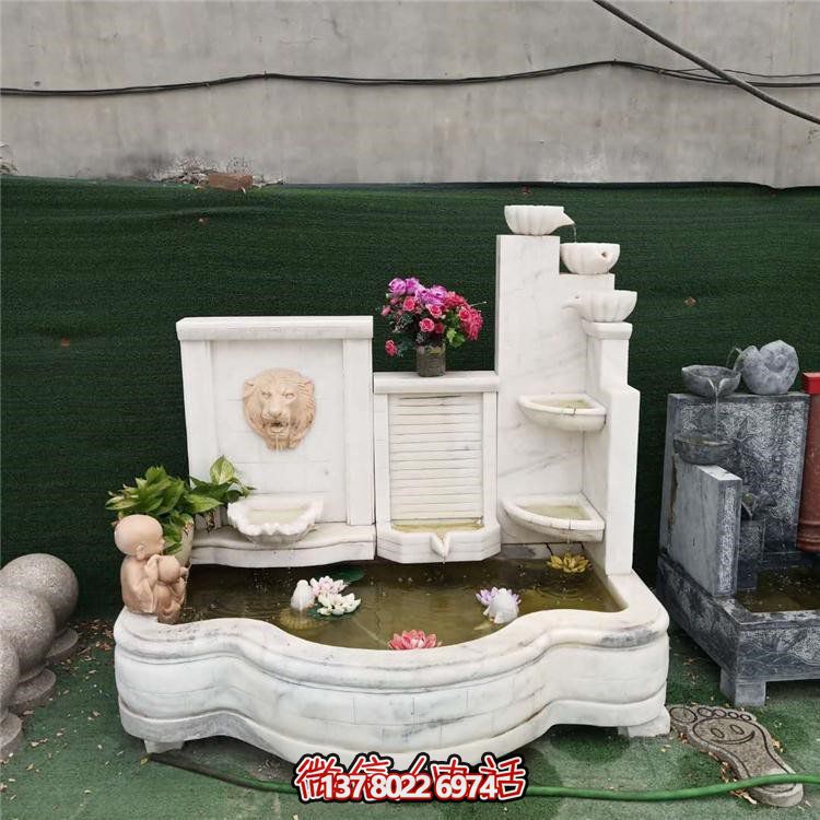 家居摆件，流水环绕庭院