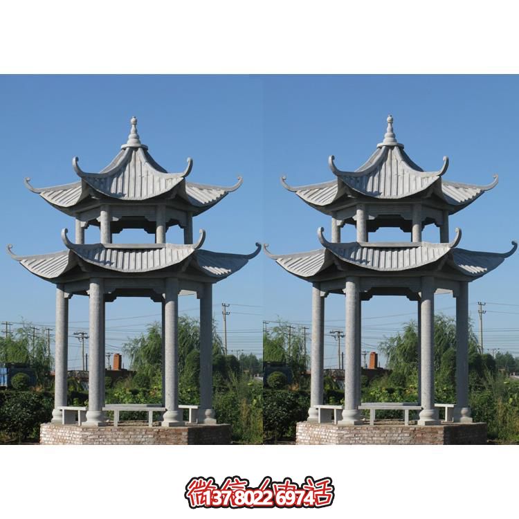 古建石雕古镇休闲园林摆件