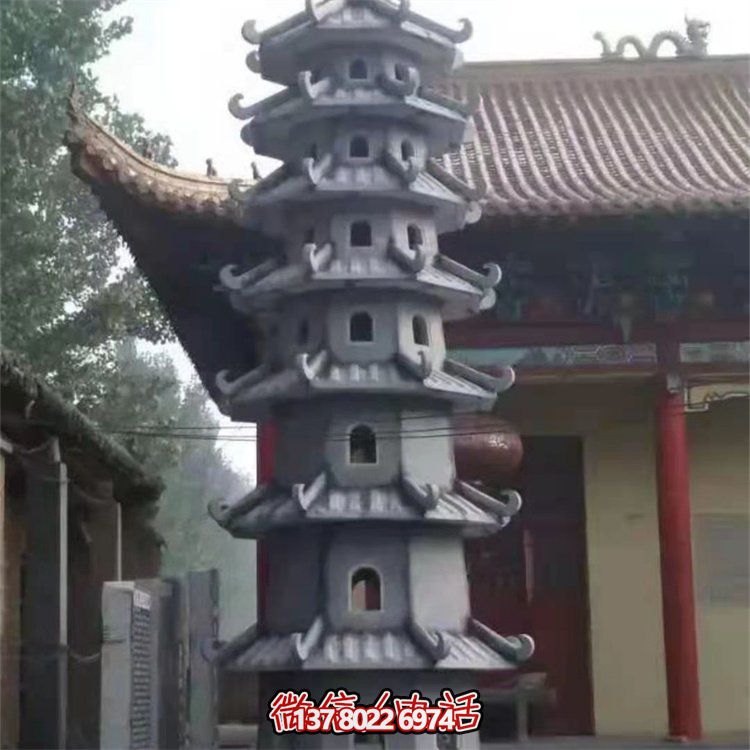 大理石石雕佛塔雕塑，传承古老文明