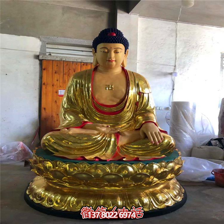 大型纯铜三宝佛雕塑 大型纯铜三宝佛雕塑