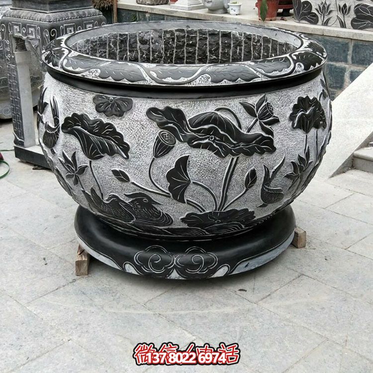 经典气质石雕荷花庭院别墅 经典气质石雕荷花庭院别墅