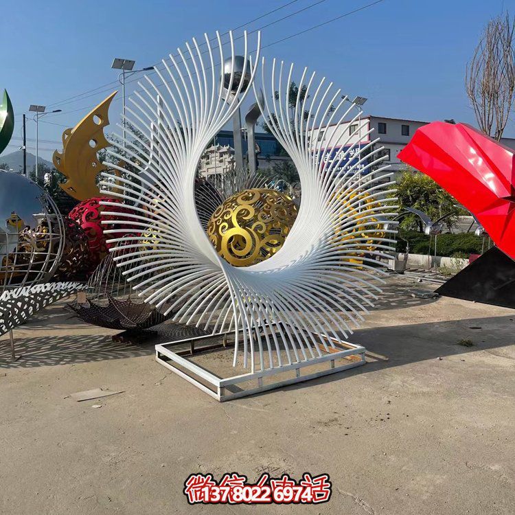 不锈钢艺术造型景观大型雕塑