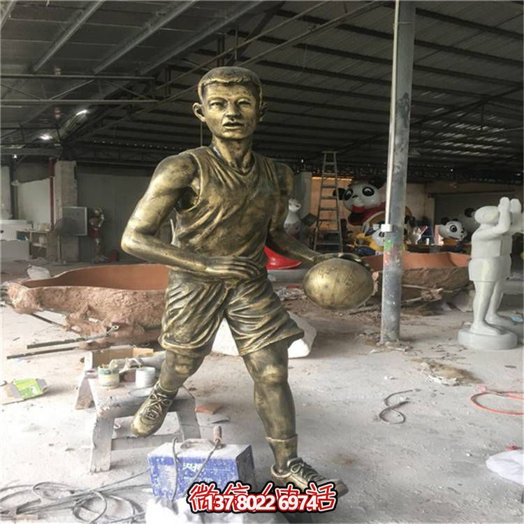 玻璃钢仿铜人物摆件，点亮校园广场