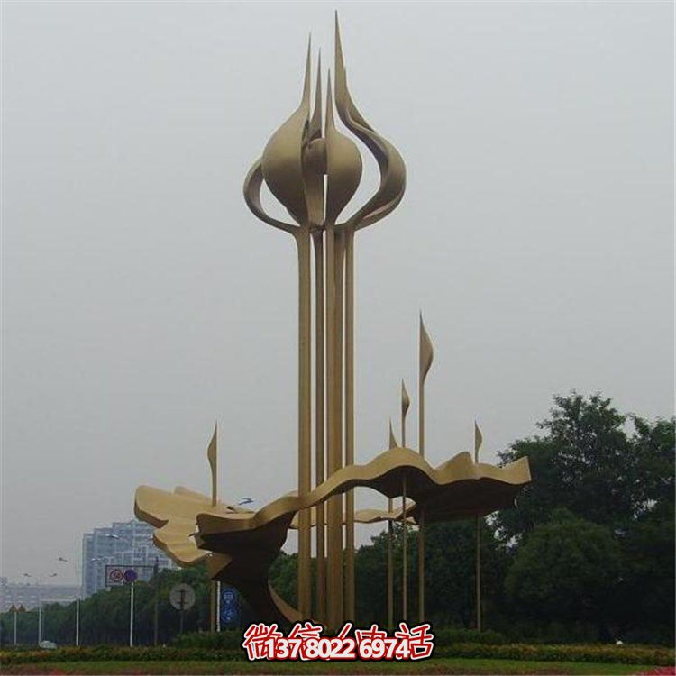大型不锈钢景观摆件，为广场带来活力