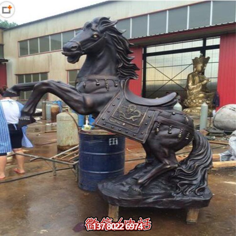 玻璃钢仿铜战马摆件，装饰你的家