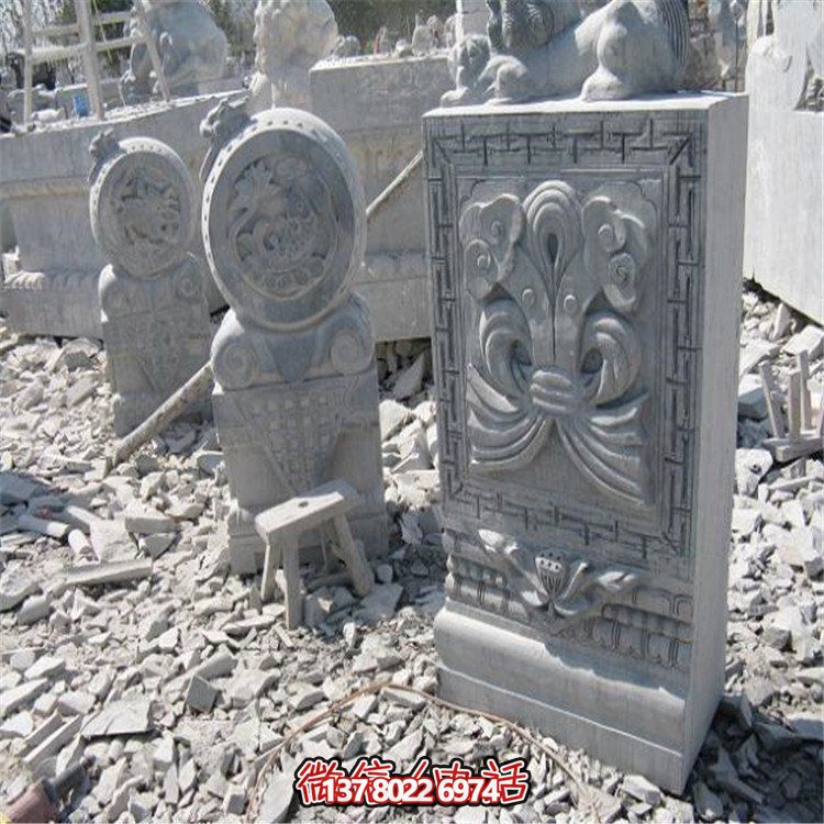 美丽的大理石抱鼓石雕塑，为你的园林景观增添无限魅力
