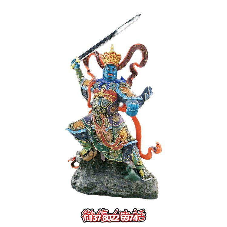 古典寺院神像四大天王弥勒佛树脂摆放