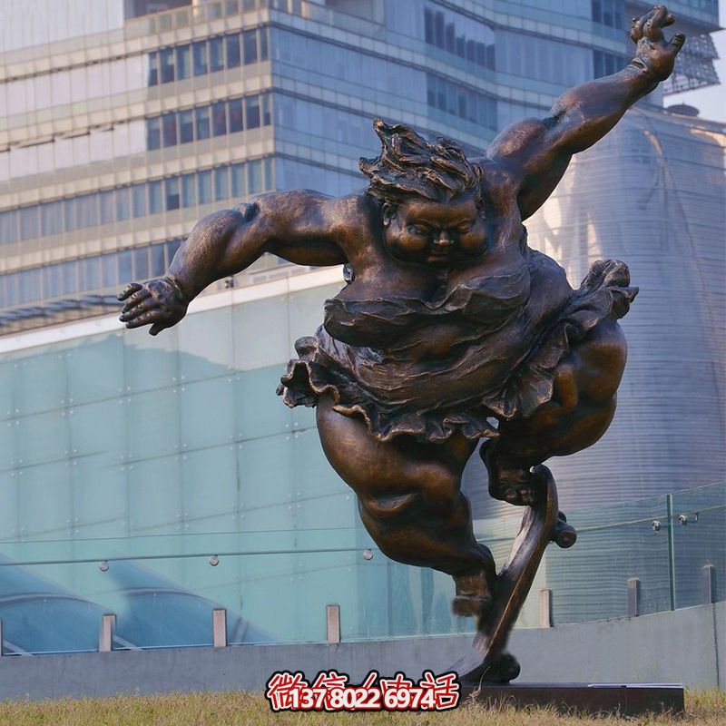 玻璃钢雕塑滑板车，为城市公园和广场带来活力