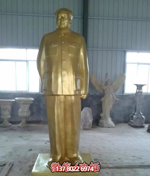 玻璃钢仿铜伟大领袖毛泽东雕塑 玻璃钢仿铜伟大领袖毛泽东雕塑