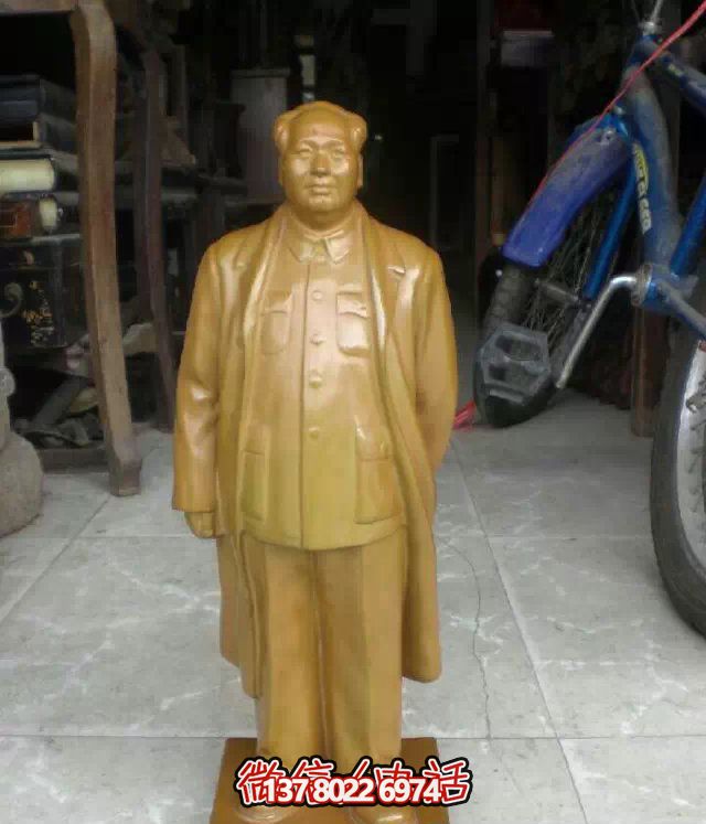 伟人毛泽东雕塑玻璃钢喷金鎏金户外装饰 伟人毛泽东雕塑玻璃钢喷金鎏金户外装饰