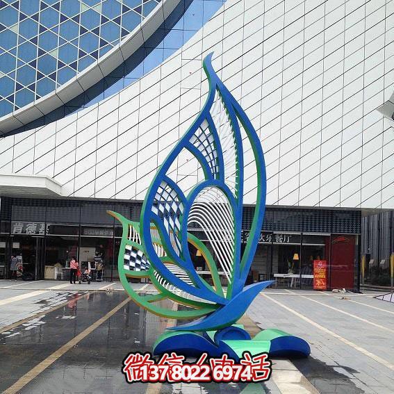 不锈钢彩绘创意景观雕塑——美化城市广场