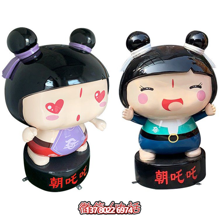 玻璃钢公仔摆件，精美卡通装饰品