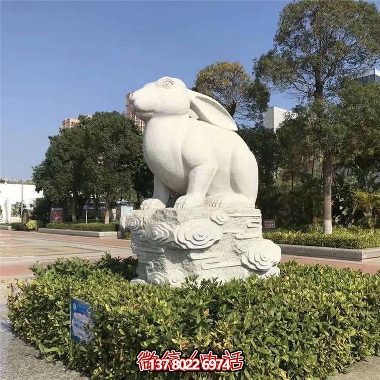 精美十二生肖大理石石雕，高端户外园林装饰