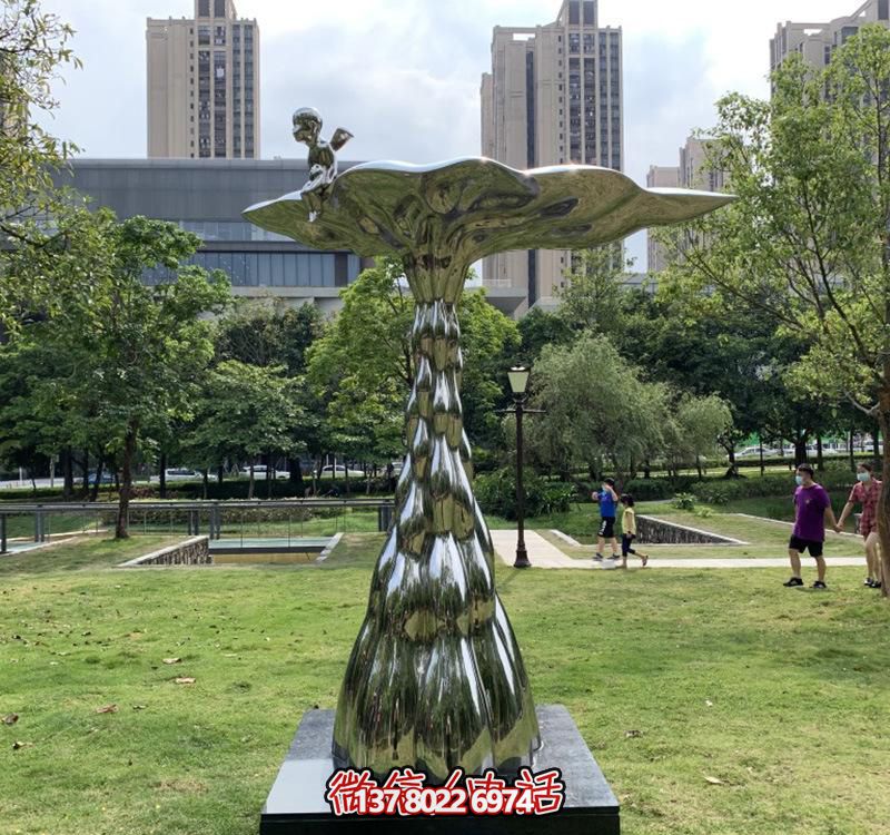 抽象不锈钢叶子雕塑 抽象不锈钢叶子雕塑