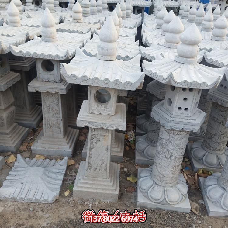 精美手工雕刻青石中式石灯摆件，打造完美园林装饰