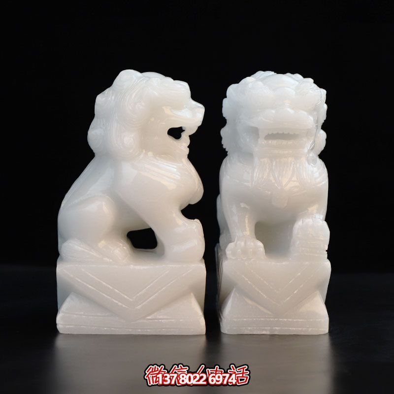 精美汉白玉雕刻狮子雕塑 精美汉白玉雕刻狮子雕塑