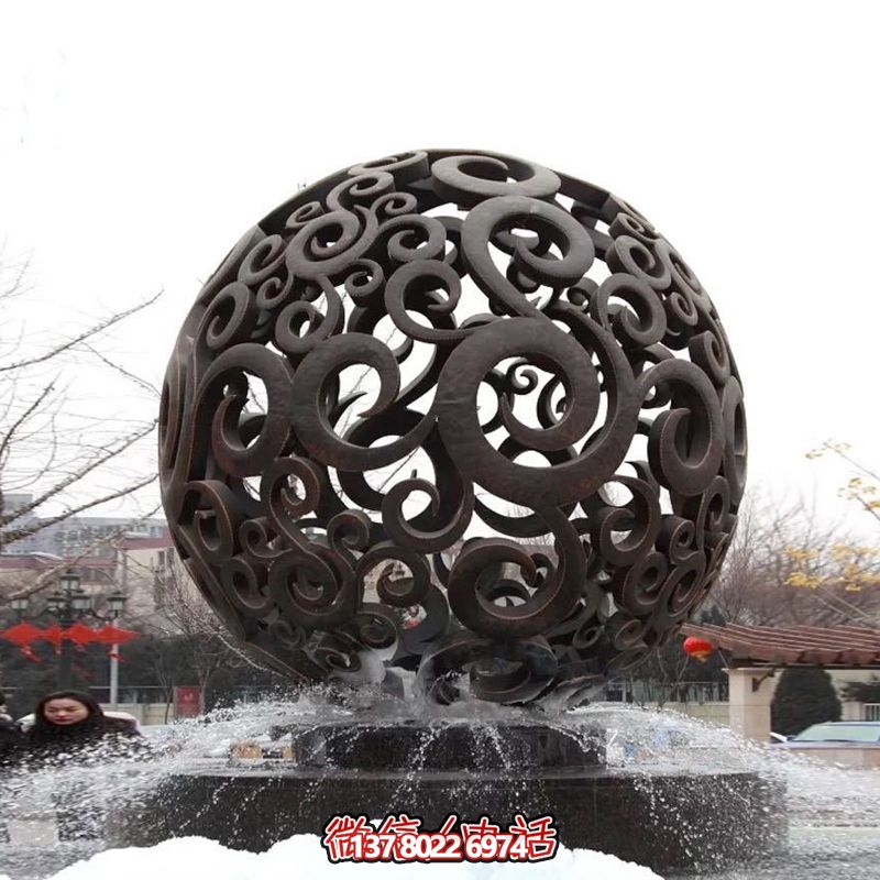 不锈钢仿古喷泉雕塑 不锈钢仿古喷泉雕塑