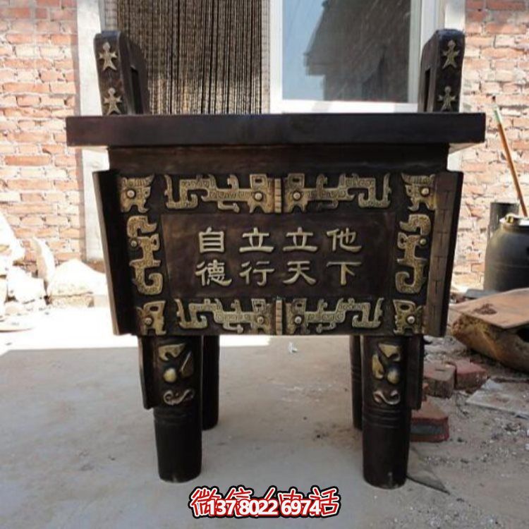 铜雕香炉家用雕塑寺庙装饰