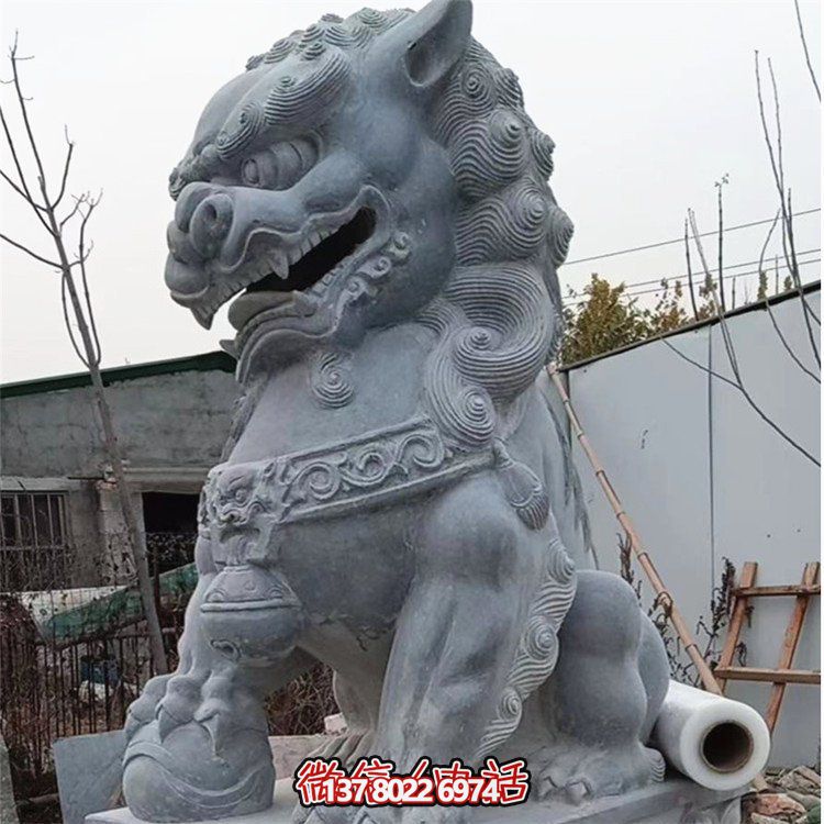 豪华庭院大型狮子雕塑，招财进宝，镇宅门口装饰
