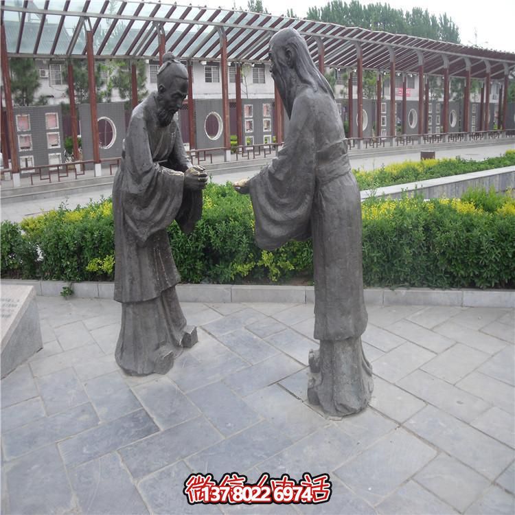 玻璃钢仿铜人物雕塑