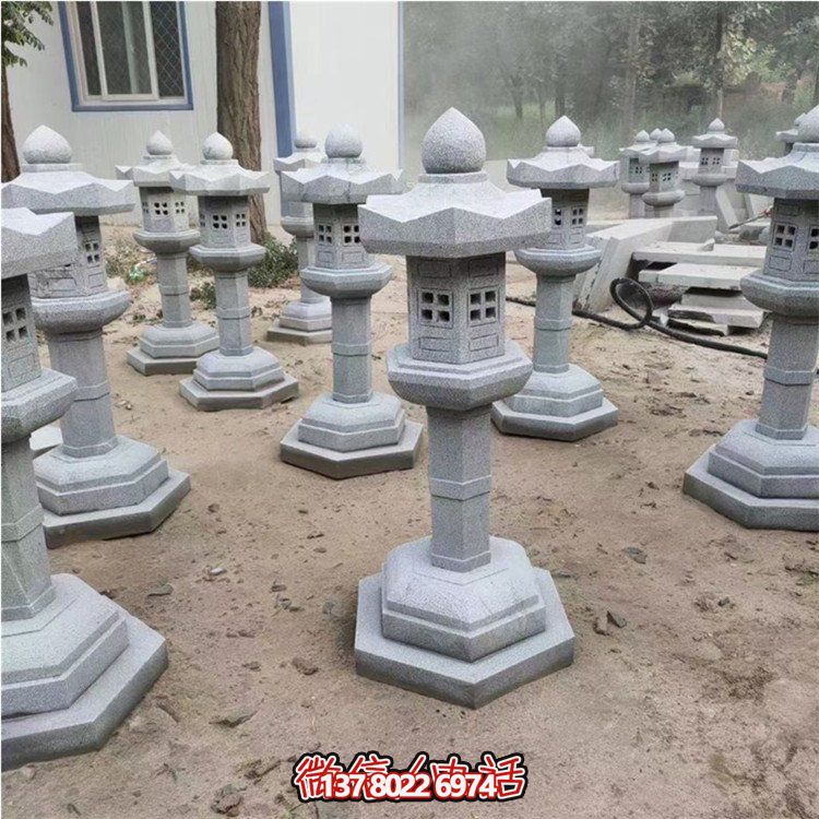 仿古花岗岩雕刻设计装饰庭院石凳