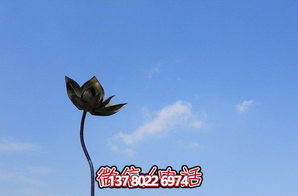 创意荷花铜铸雕塑 创意荷花铜铸雕塑