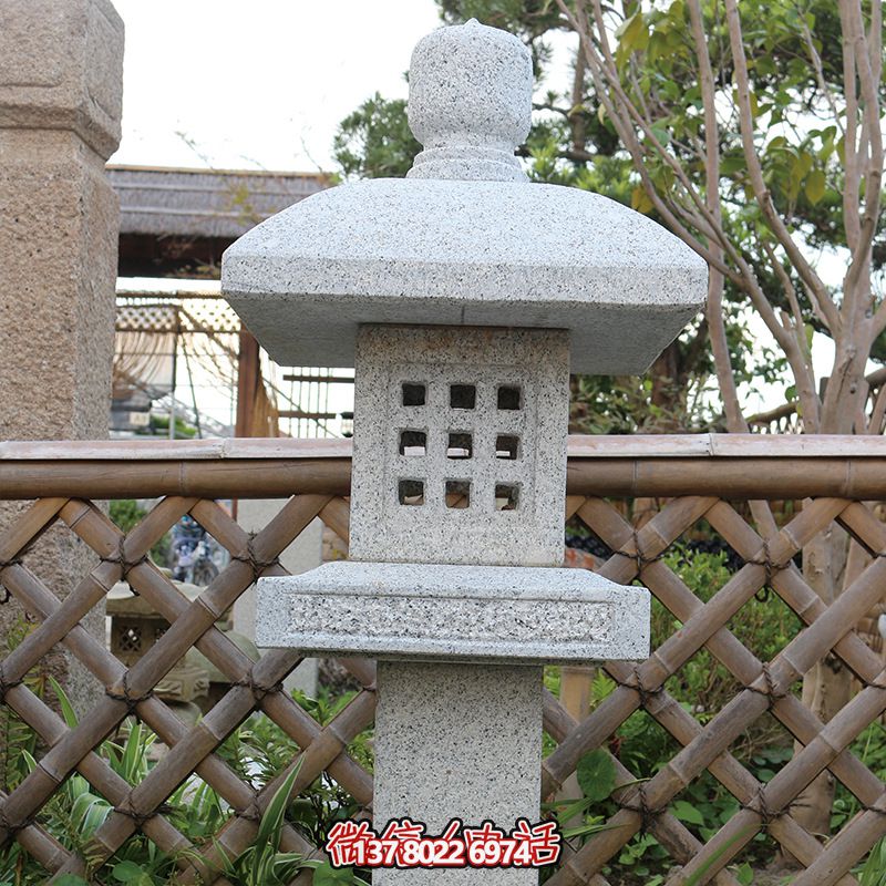 太阳能仿古青石石头灯，为中式别墅、酒店户外装饰