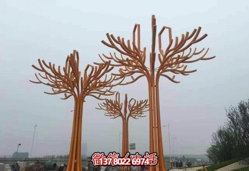 不锈钢公园雕塑——抽象树形艺术品 不锈钢公园雕塑——抽象树形艺术品