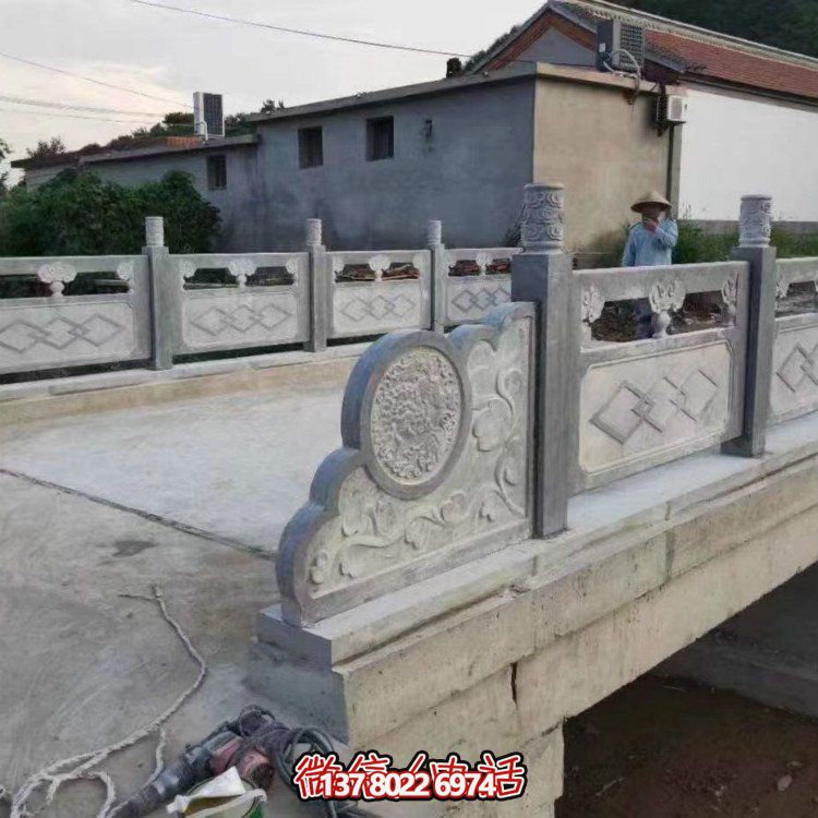 给河道景观添彩大理石护栏石雕雕塑