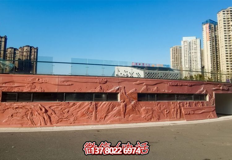 绚丽艺术空间，创意户外浮雕铜雕影壁壁画雕塑