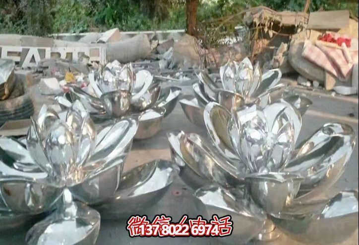 华丽荷花雕塑不锈钢艺术精品 华丽荷花雕塑不锈钢艺术精品