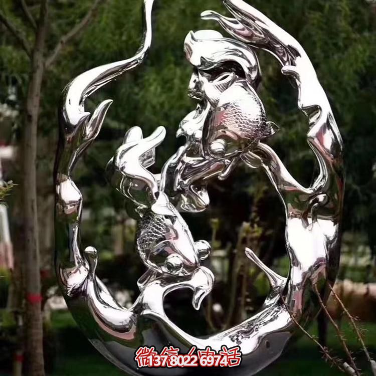 不锈钢雕塑，为景观广场和园林增添抽象艺术