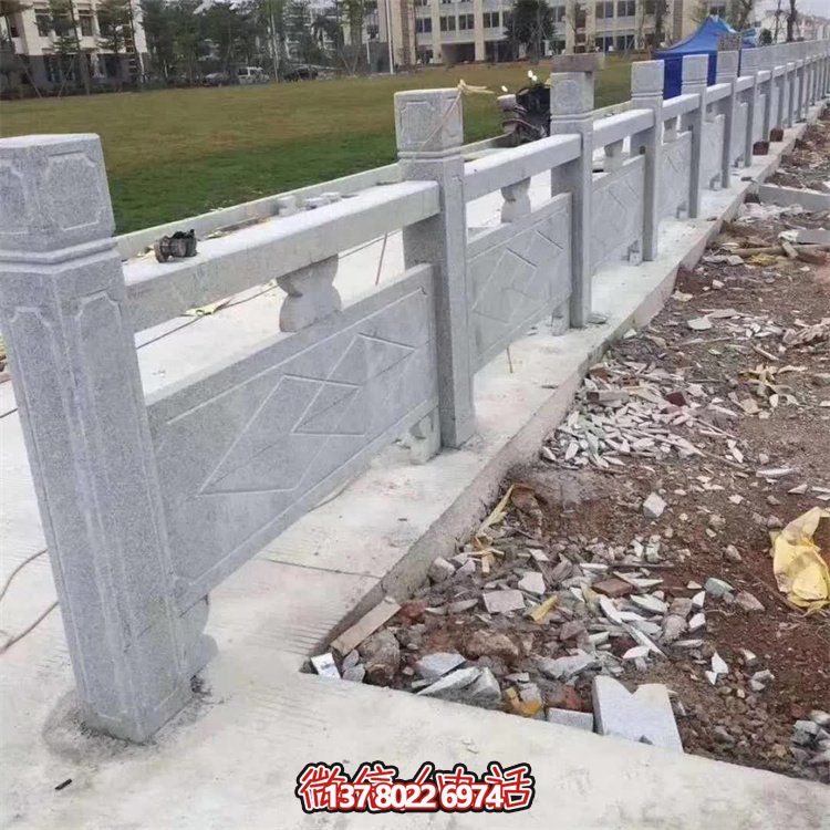 精美石雕园林景区栏杆栏板雕塑