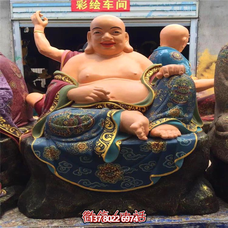 十八罗汉玻璃钢彩绘大型景观雕塑把笑容带到每一个角落 十八罗汉玻璃钢彩绘大型景观雕塑把笑容带到每一个角落