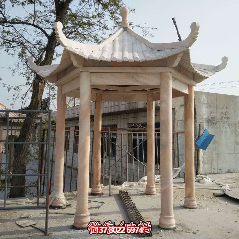 大理石休闲凉亭，美化庭院阳台