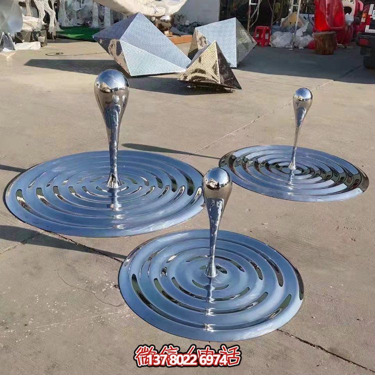 不锈钢景观波纹滴水钢水别墅会所