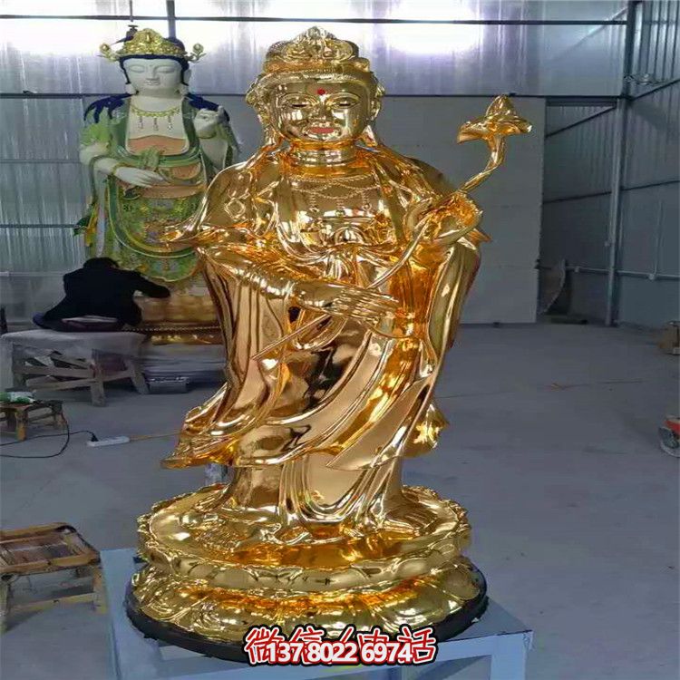 三圣雕塑鎏金不锈钢给景区庙宇增添神秘色彩 三圣雕塑鎏金不锈钢给景区庙宇增添神秘色彩