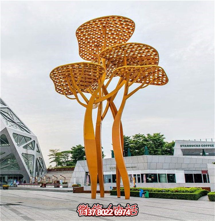 大型不锈钢镂空蘑菇雕塑 大型不锈钢镂空蘑菇雕塑
