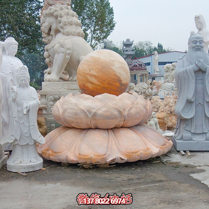 红晚霞风水八卦风水球雕塑 红晚霞风水八卦风水球雕塑