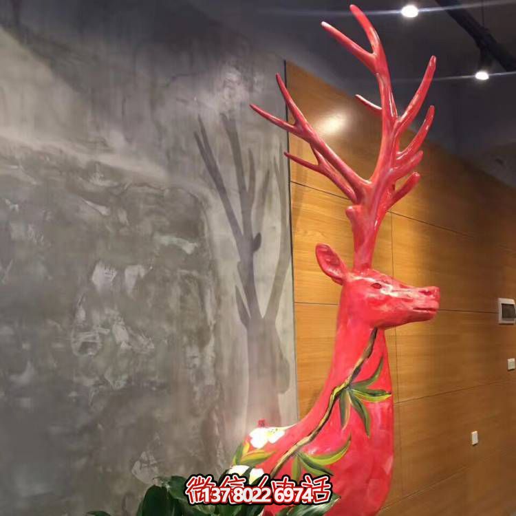 艺术之美玻璃钢动物雕塑彩绘景区