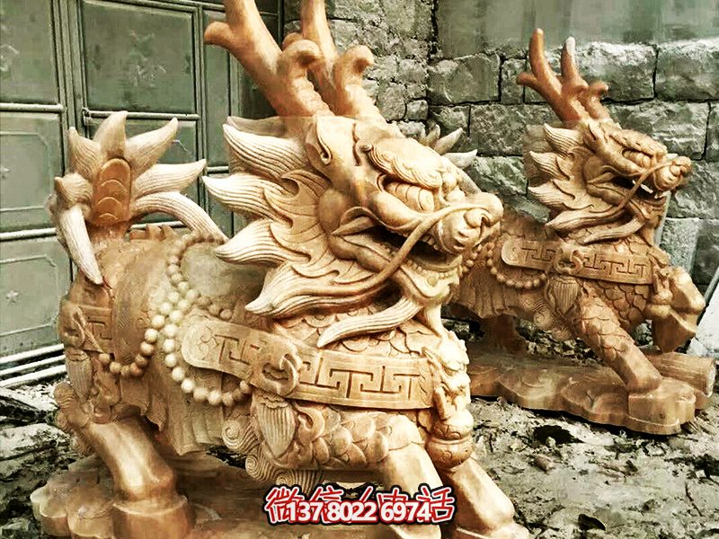 户外大型神秘景观麒麟雕塑 户外大型神秘景观麒麟雕塑