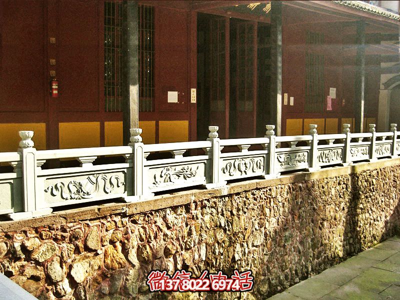 古朴青石台阶古建筑石雕防护栏 古朴青石台阶古建筑石雕防护栏
