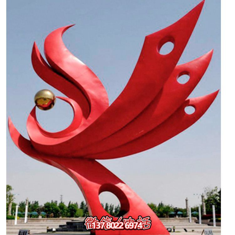 不锈钢创意广场标志摆件