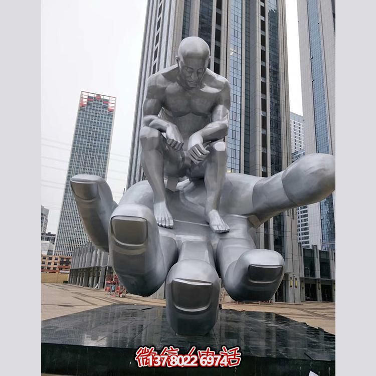大型不锈钢创意人物景观雕塑——镌刻在商业街、商业广场的精美绝伦